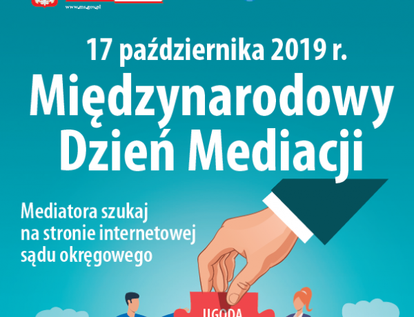 17 października 2019 r. - Międzynarodowy Dzień Mediacji